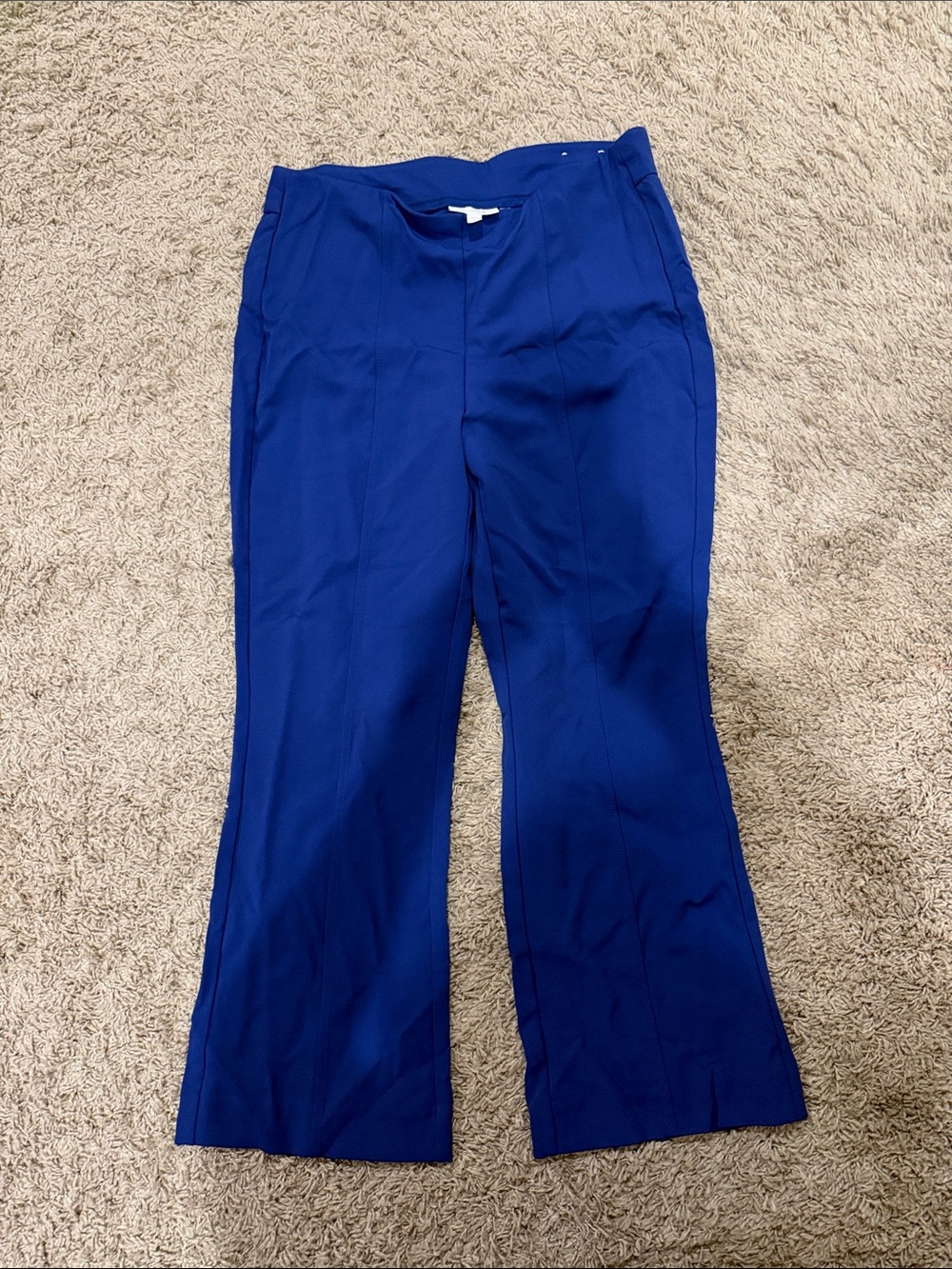 Chico's Cropped Tailored Pants in Royal Blue